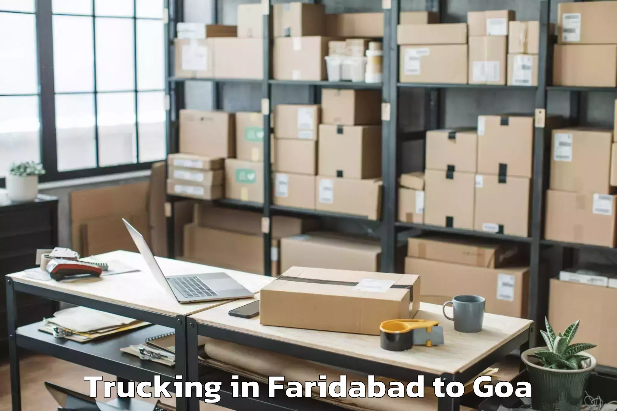 Book Faridabad to Chandor Trucking